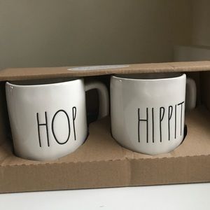 Rae Dunn Easter Hop Hippity Mug Set